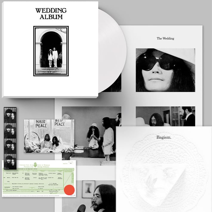 john lennon yoko ono box mit white vinyl lp wedding album white wedding photo album