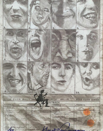KLAUS VOORMANN: signiertes Poster FOUR TRACK