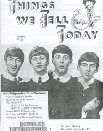 BEATLES: Fan-Magazin THINGS 25