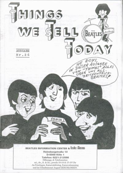 BEATLES: Fan-Magazin THINGS 26