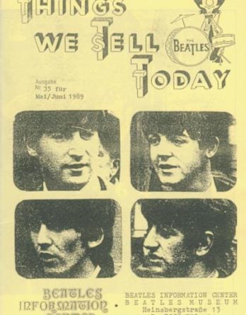 BEATLES: Fan-Magazin THINGS 35