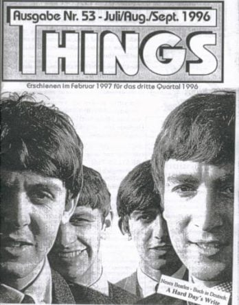 BEATLES: Fan-Magazin THINGS 53