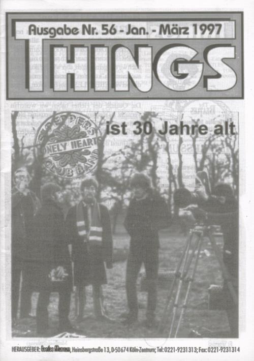 BEATLES: Fan-Magazin THINGS 56