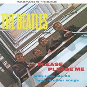 BEATLES-Blechschild ALBUM COVER PLEASE, PLEASE ME