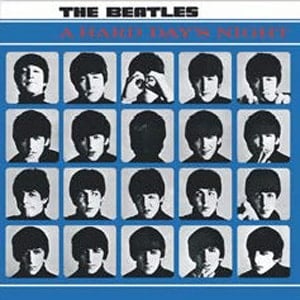 BEATLES-Blechschild ALBUM COVER A HARD DAY’S NIGHT