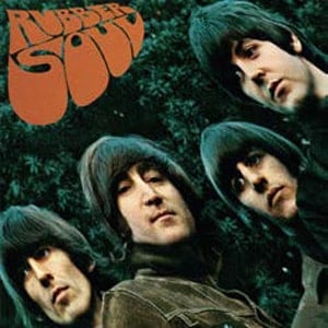 BEATLES-Blechschild ALBUM RUBBER SOUL