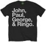 B T-Shirt LETTERING JOHN PAUL GEORGE & RINGO