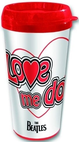 BEATLES-Trinkbecher LETTERING LOVE ME DO & THE BEATLES