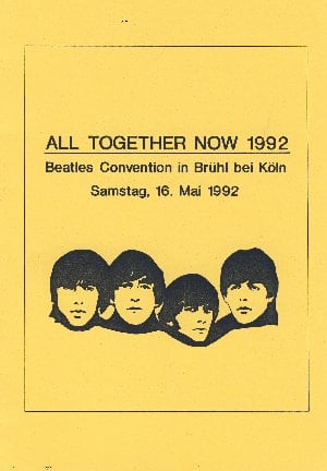 deutsches Heft ALL TOGETHER NOW 1992 - BEATLES-CONVENTION