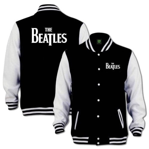 BEATLES-Jacke LETTERING THE BEATLES WHITE ON BLACK