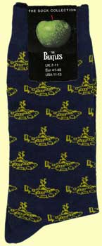 Socken  MANY LITTLE YELLOW SUBMARINES ON DARK BLUE