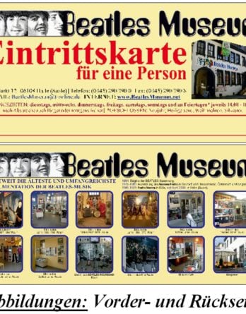 2 Geschenktickets für Beatles Museum