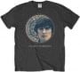 GEORGE HARRISON-T-Shirt PORTAIT 1965 IN CIRCLE ON GREY