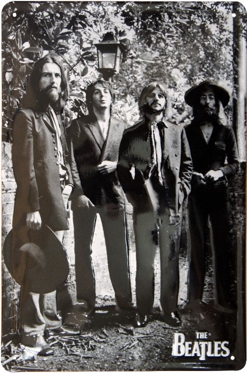 BEATLES-Blechschild THE BEATLES 22ND AUGUST 1969 LAST PHOTO SESS