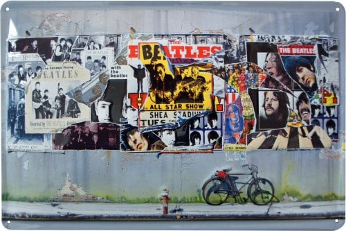 BEATLES-Blechschild THE BEATLES 1995 ANTHOLOGY COVER WORK