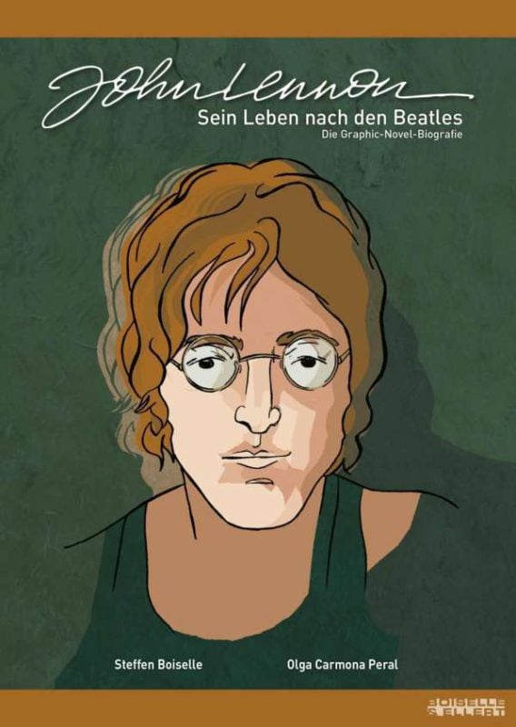 Buch (Comic) & Magnet JOHN LENNON - SEIN LEBEN NACH DEN BEATLES