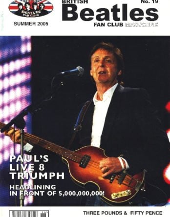 BEATLES-Fanmagazin BRITISH BEATLES FAN CLUB MAGAZINE - ISSUE 19