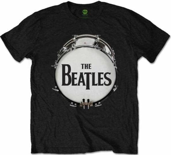 BEATLES T-Shirt BEATLES BASS DRUM - ON BLACK