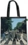 BEATLES-Shopperbag ABBEY ROAD ALBUM COVER ON BLACK