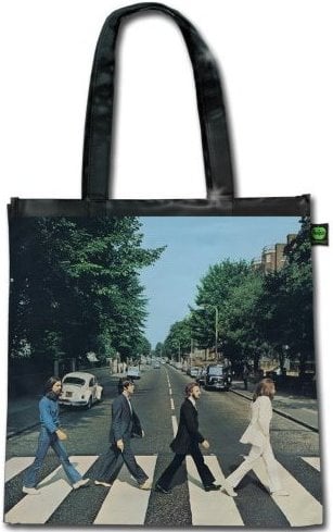 BEATLES-Shopperbag ABBEY ROAD ALBUM COVER ON BLACK