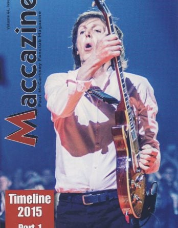 Magazin MACCAZINE - PAUL McCARTNEY TIMELINE 2015 - PART 1