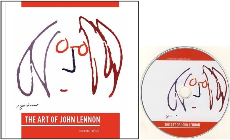 Katalog mit CD THE ART OF JOHN LENNON