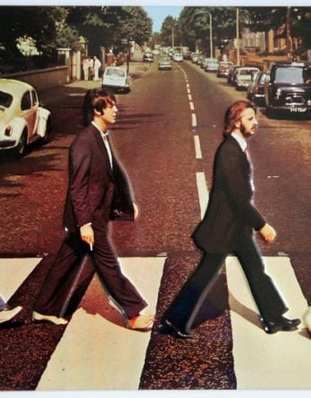 BEATLES-Blechschild ABBEY ROAD - PART OF ALBUM COVER