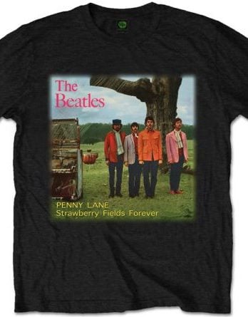 T-Shirt BEATLES SINGLE COVER STRAWBERRY FIELDS FOREVER