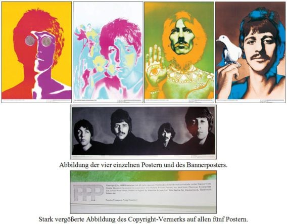 BEATLES: 5er Poster-Set THE RICHARD AVEDON SET