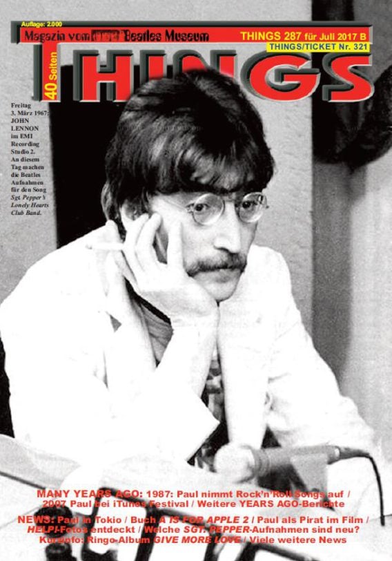 Deutsches BEATLES-Magazin THINGS 287