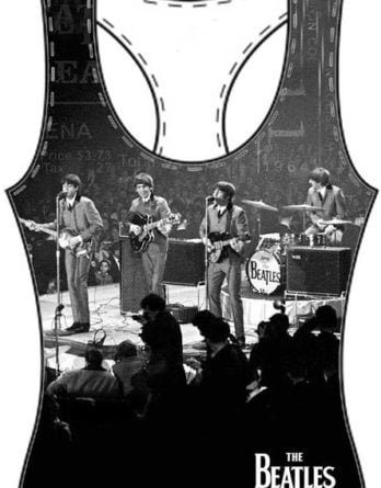 BEATLES Girlie-Shirt  LIVE ON STAGE WASHINGTON 1964 ON BLACK