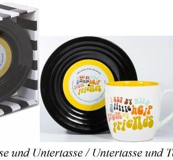 BEATLES-Tasse & Untertasse WITH A LITTLE HELP FROM MY FRIENDS 2