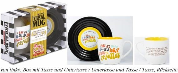 BEATLES-Tasse & Untertasse WITH A LITTLE HELP FROM MY FRIENDS 2