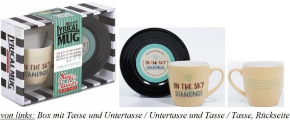 BEATLES-Tasse & Untertasse LUCY N THE SKY WITH DIAMONDS