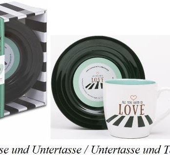 BEATLES-Tasse & Untertasse ALL YOU NEED IS LOVE 1