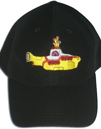 BEATLES: Baseball Cap YELLOW SUBMARINE gelb auf schwarz