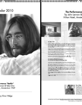 JOHN LENNON: Kalender 2010 The Performance "Bed-In"