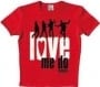 T-SHIRT LOVE ME DO  in rot