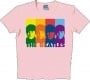 BEATLES: T-Shirt A HARD DAY’S NIGHT STRIPS ON PINK