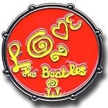 BEATLES Pin BASS DRUM "LOVE" FROM MAGICAL MYSTERY TOUR