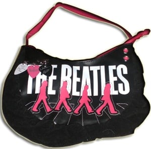BEATLES Tasche ABBEY ROAD in pink, groß