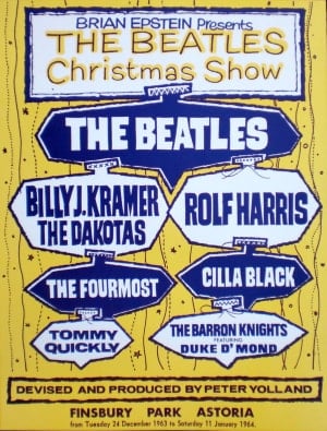 BEATLES: Plakat (Nachdruck) CHRISTMAS SHOW 1963