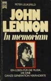 Buch JOHN LENNON - IN MEMORIAN