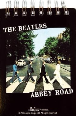 BEATLES: kleiner Notizblock ABBEY ROAD