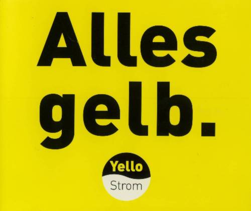 THE YELLOW ALLSTARS: CD ALLES GELB - YELLOW STROM