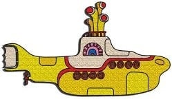 BEATLES: Aufnäher YELLOW SUBMARINE U-BOAT