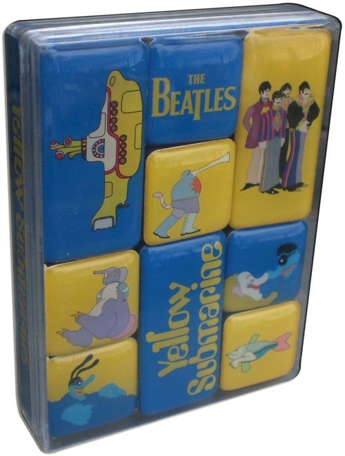 9er BEATLES-Magnetset YELLOW SUBMARINE SONGTRACK