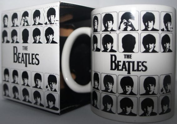 BEATLES: Kaffeebecher A HARD DAY’S NIGHT PHOTO ROWS