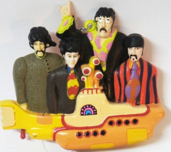 BEATLES-Weihnachtsanhänger YELLOW SUBMARINE BAND & U-BOAT