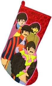 Großer BEATLES-Kaminstrumpf YELLOW SUBMARINE BAND